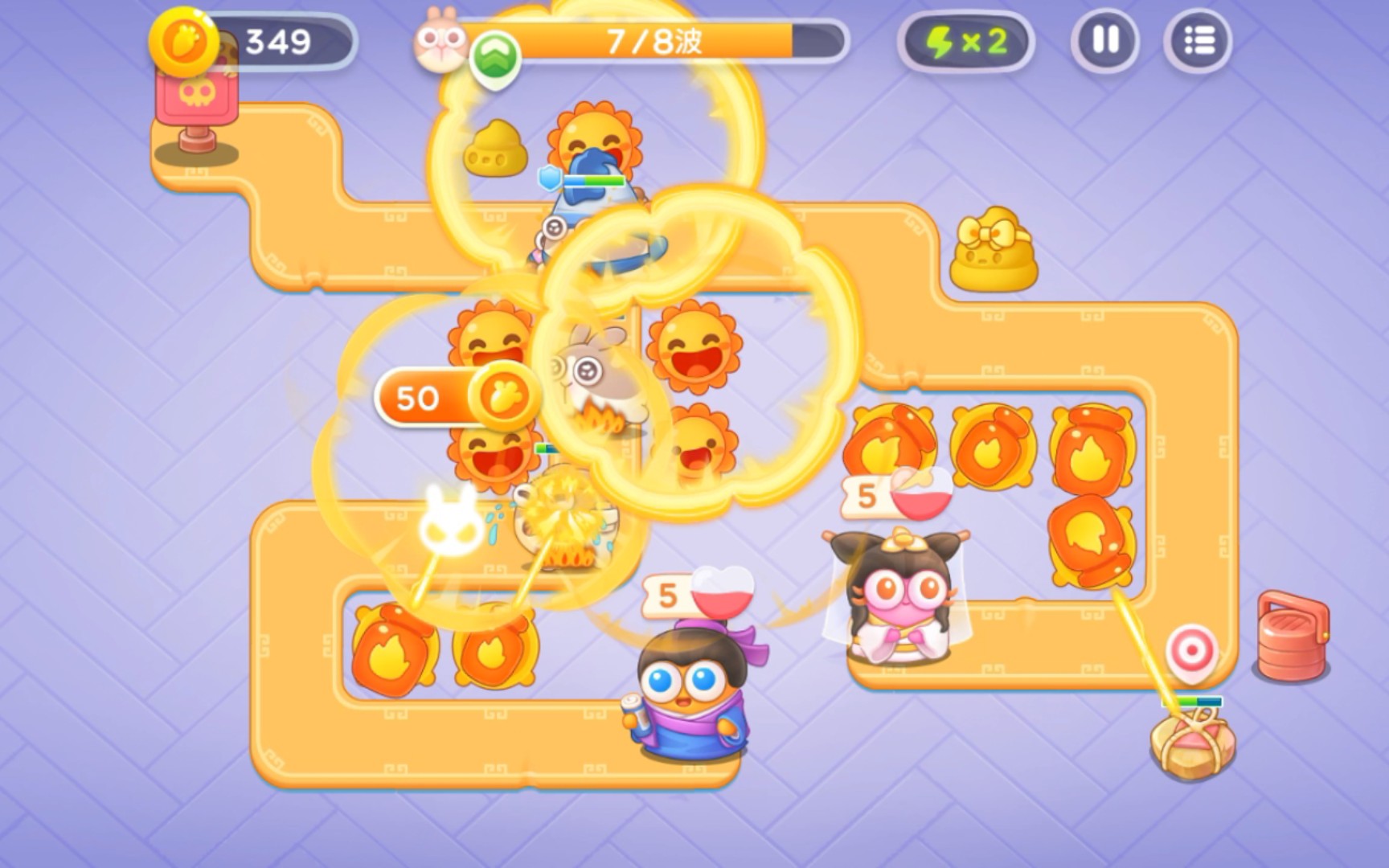 保卫萝卜45关攻略,保卫萝卜2 45怎么过