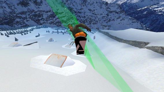 像素方块滑雪